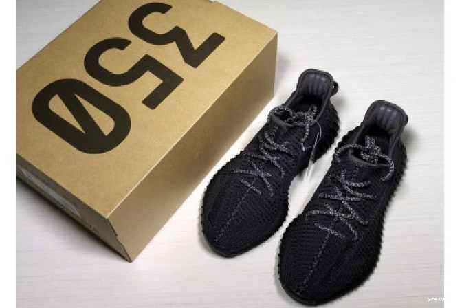 BLACK FU9006 350 V2 MENS YEEZY ADIDAS BOOST 0821
